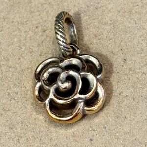 🆕 Brighton Twinkle Deco charm Cutout rose design with rose-gold tint Retired